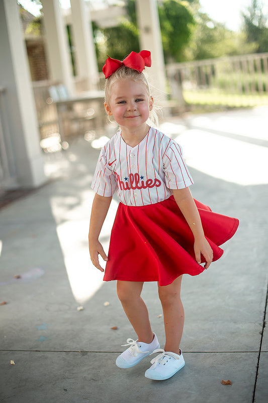 St. Louis Baseball Fan Dress (Red) - Girls