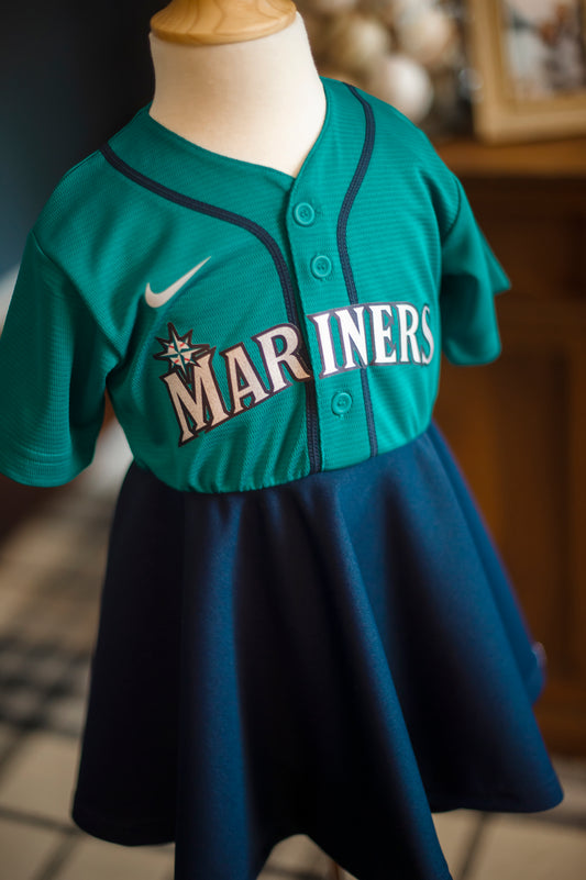 Tampa Bay Baseball Fan Dress (Blue)- Girls