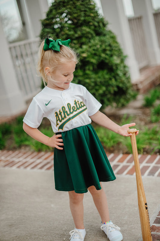 Kansas City Fan Dress (white) - Girls