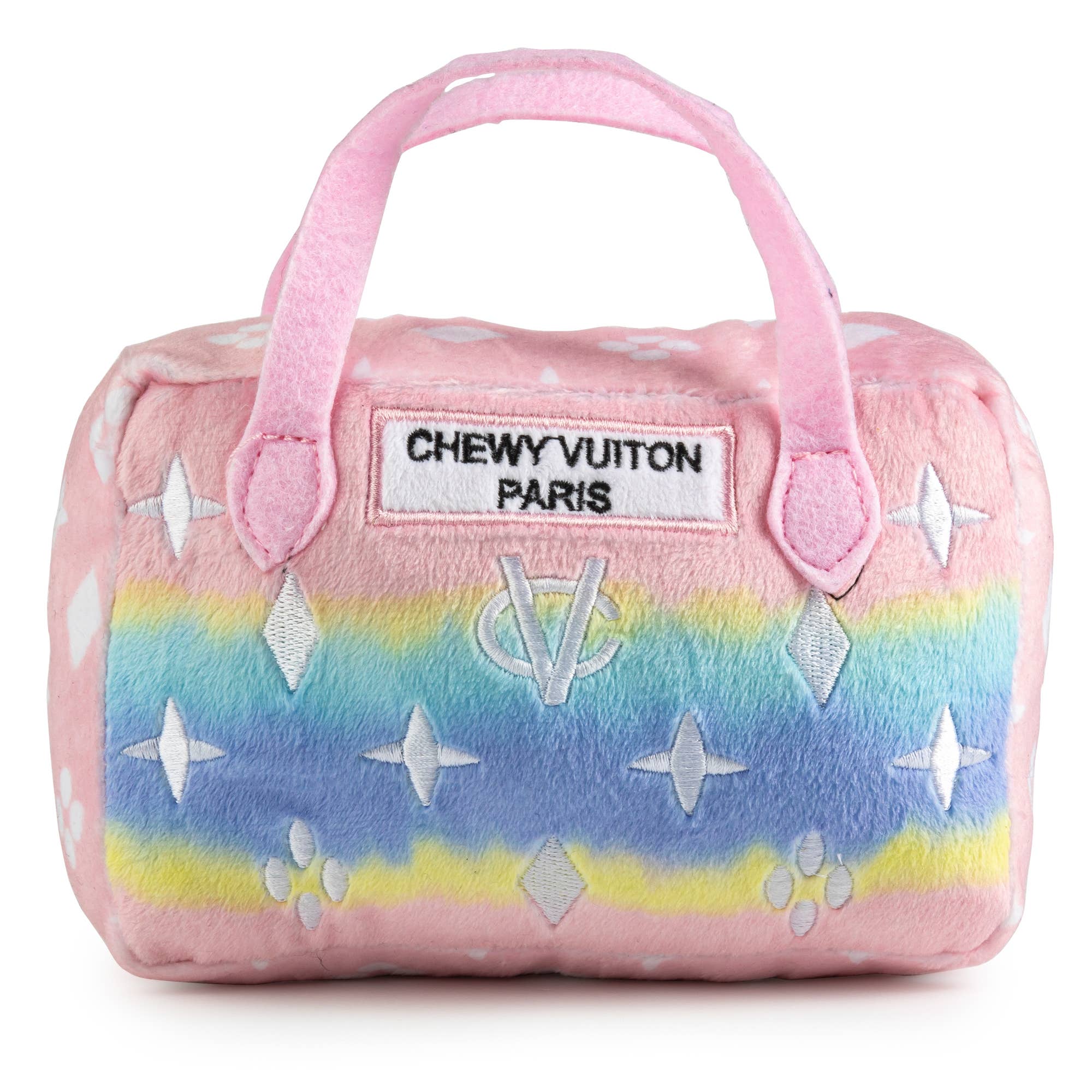 Pink Ombre Chewy Vuiton Handbag Squeaker Dog Toy – FletchandLo