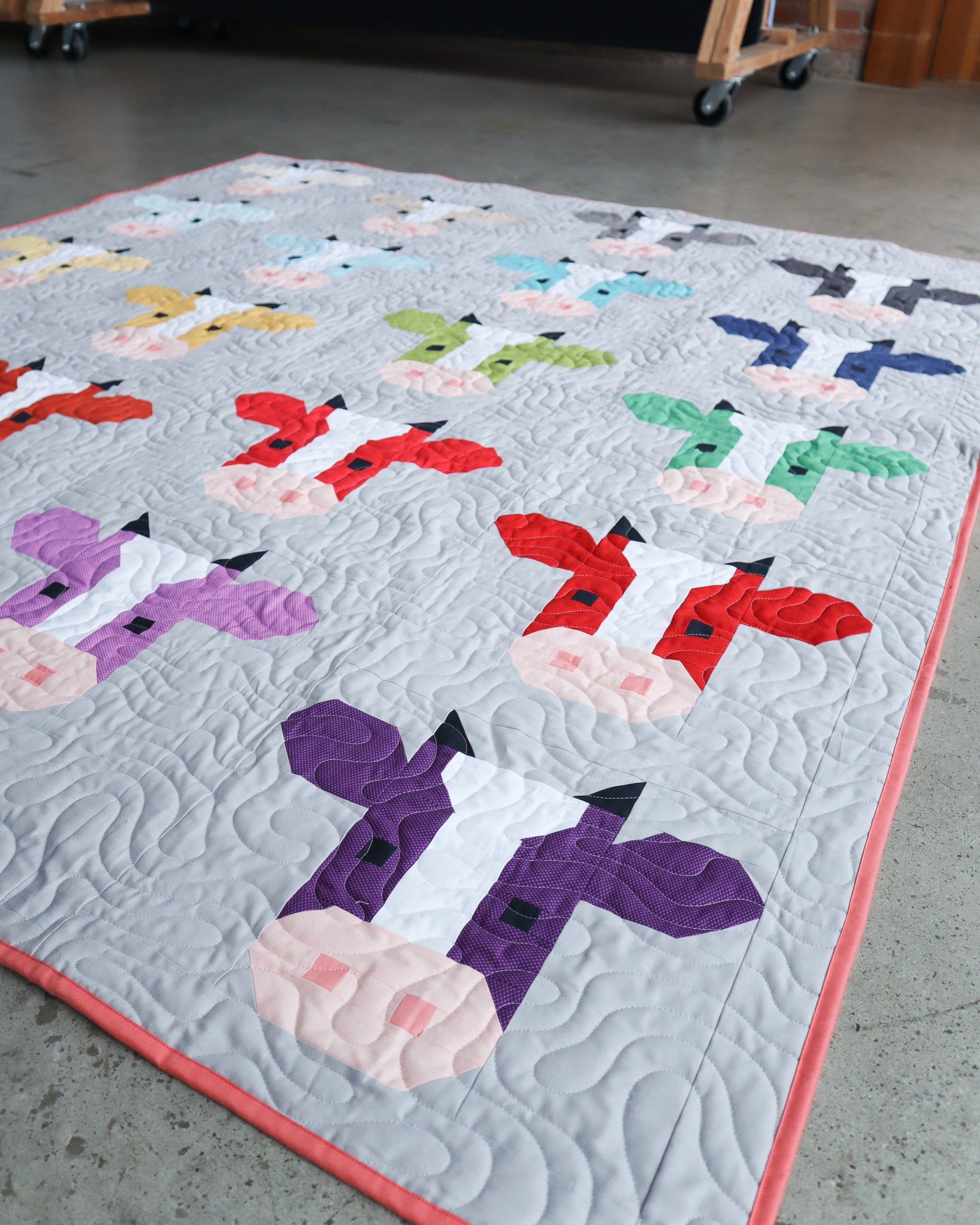 Annabelle Quilt Pattern - A fun and modern cow quilt pattern by Cotton and Joy