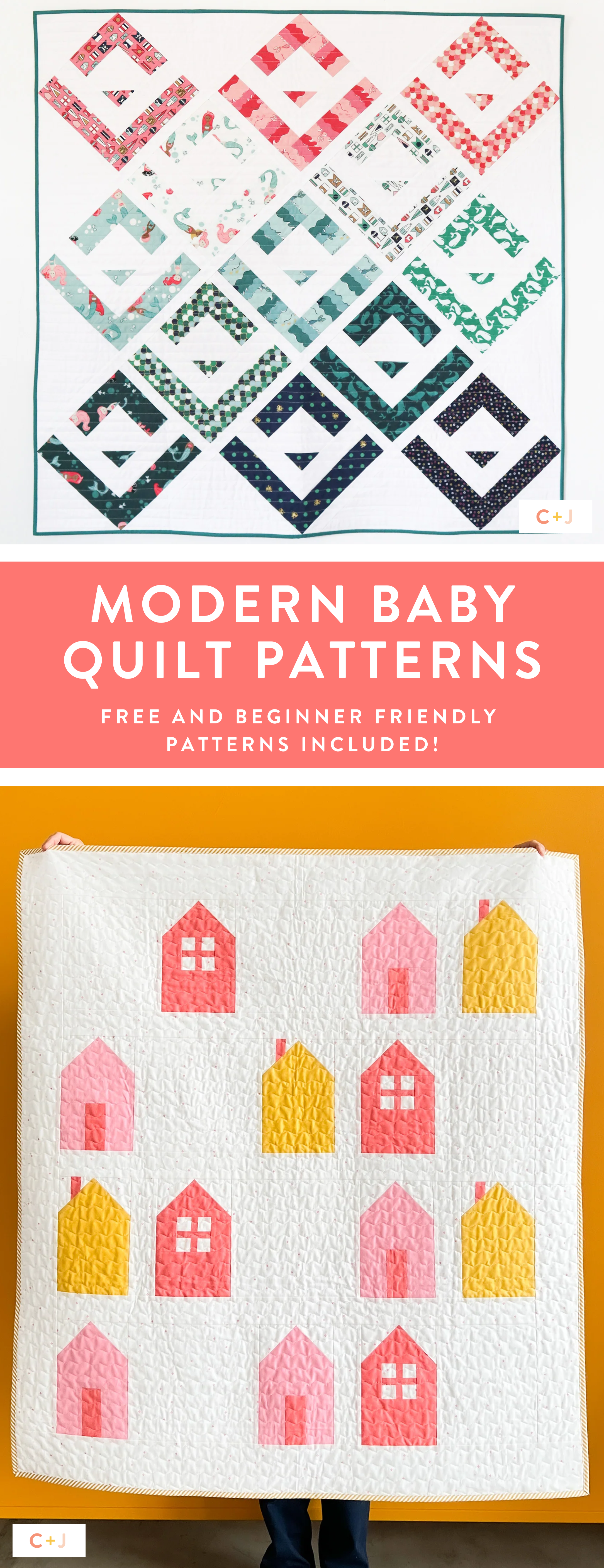 Modern Baby Quilt Patterns - Cotton and Joy