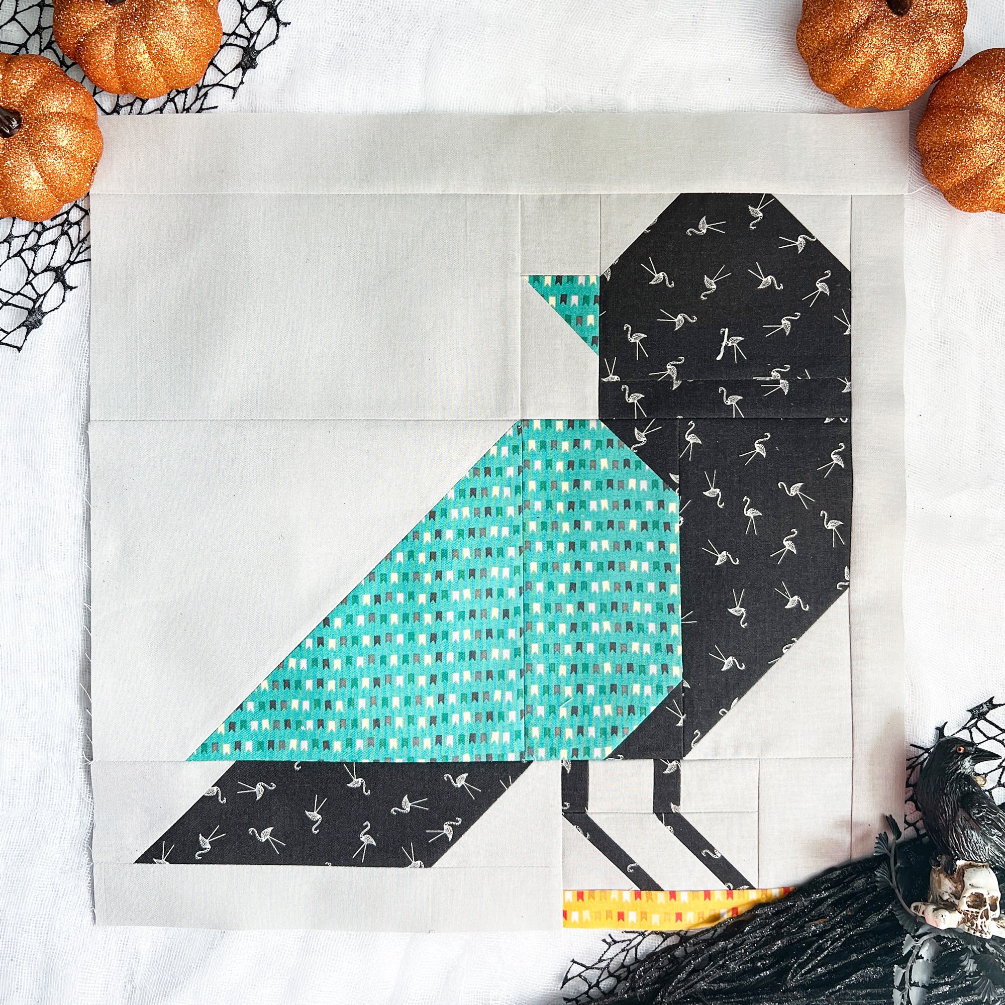 Eddy Allen Crow FREE quilt block by Fran of Cotton and Joy