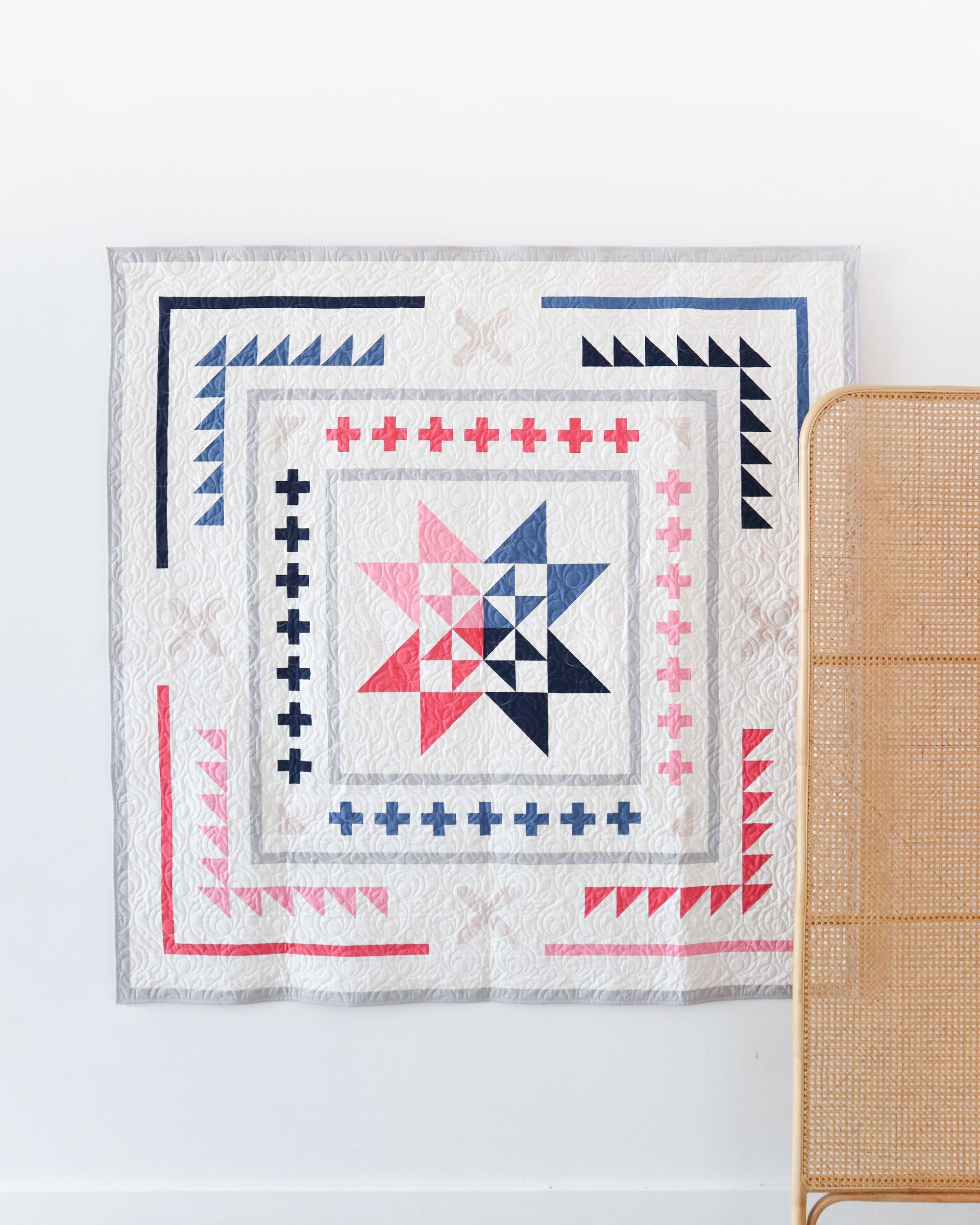 Golden Hour - A modern medallion quilt pattern by Cotton and Joy