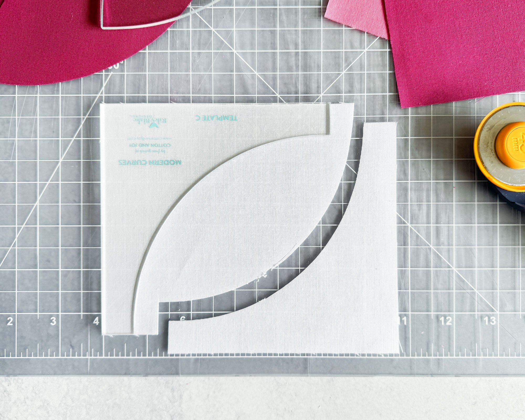 Modern Curves Template - Cotton and Joy - Cutting Template C