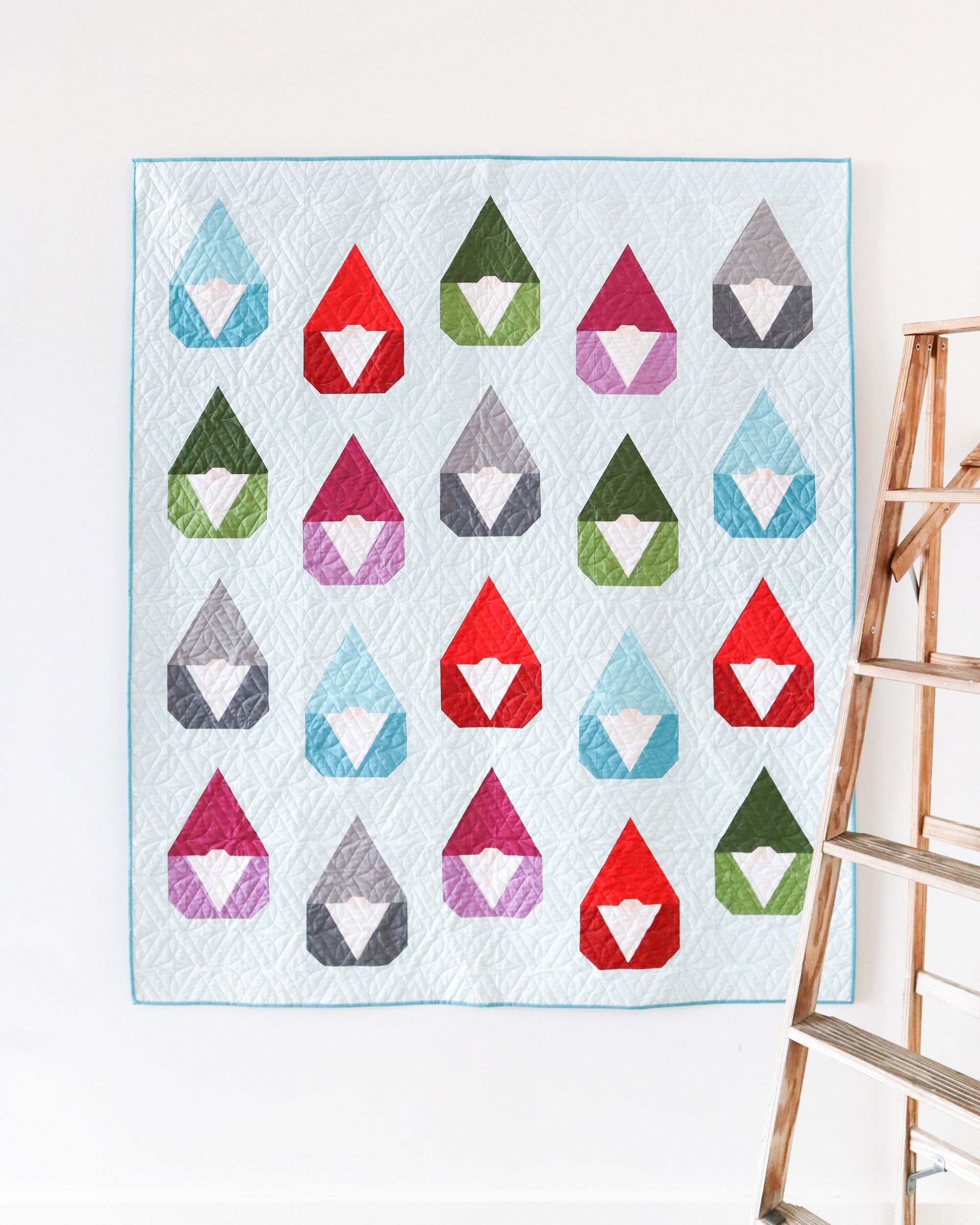 Nordic Gnome Quilt Pattern featuring triangle templates.
