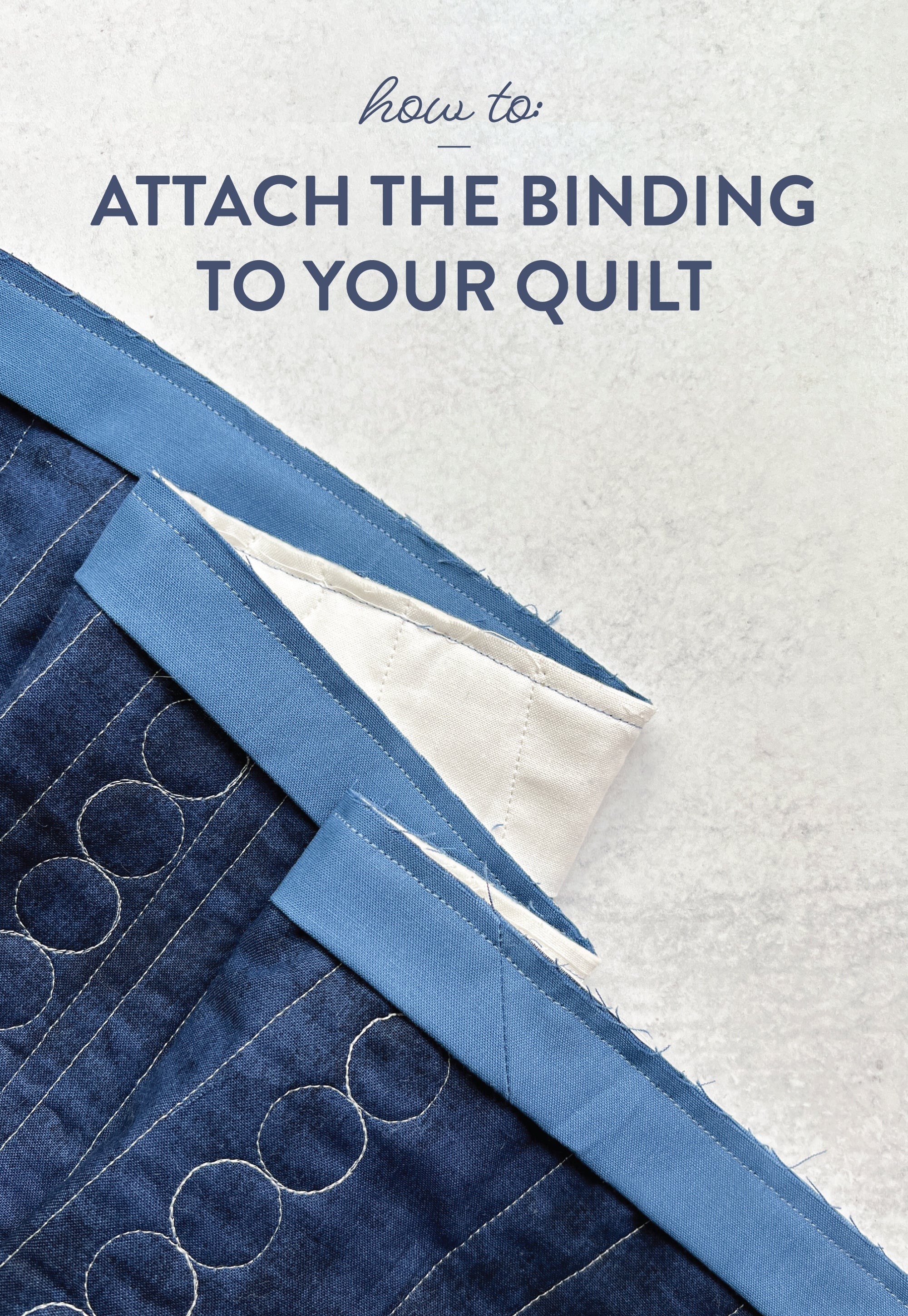 Learn how to sew your binding onto your quilt with this beginner-friendly binding tutorial from Cotton and Joy.