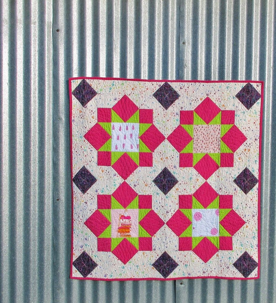 Kona Solids Blocks and Oakshott Modern Maples - Diary of a Quilter