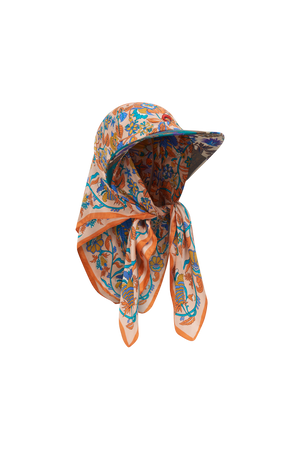 Regenerated Silk Scarves Veiled Cap - OS / 1