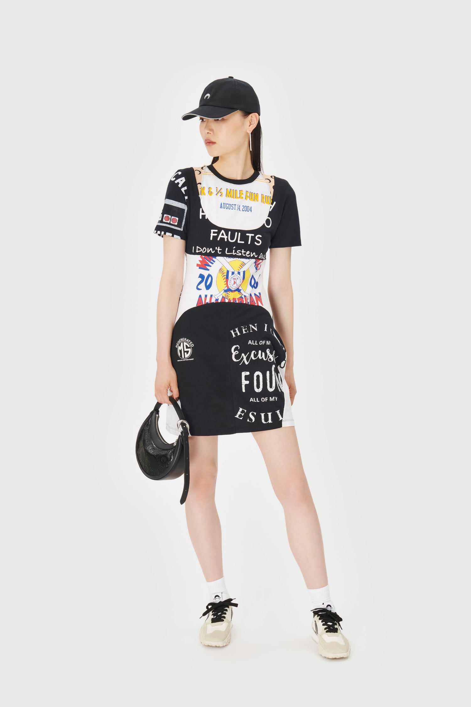 Regenerated Graphic T-Shirt Mini Dress