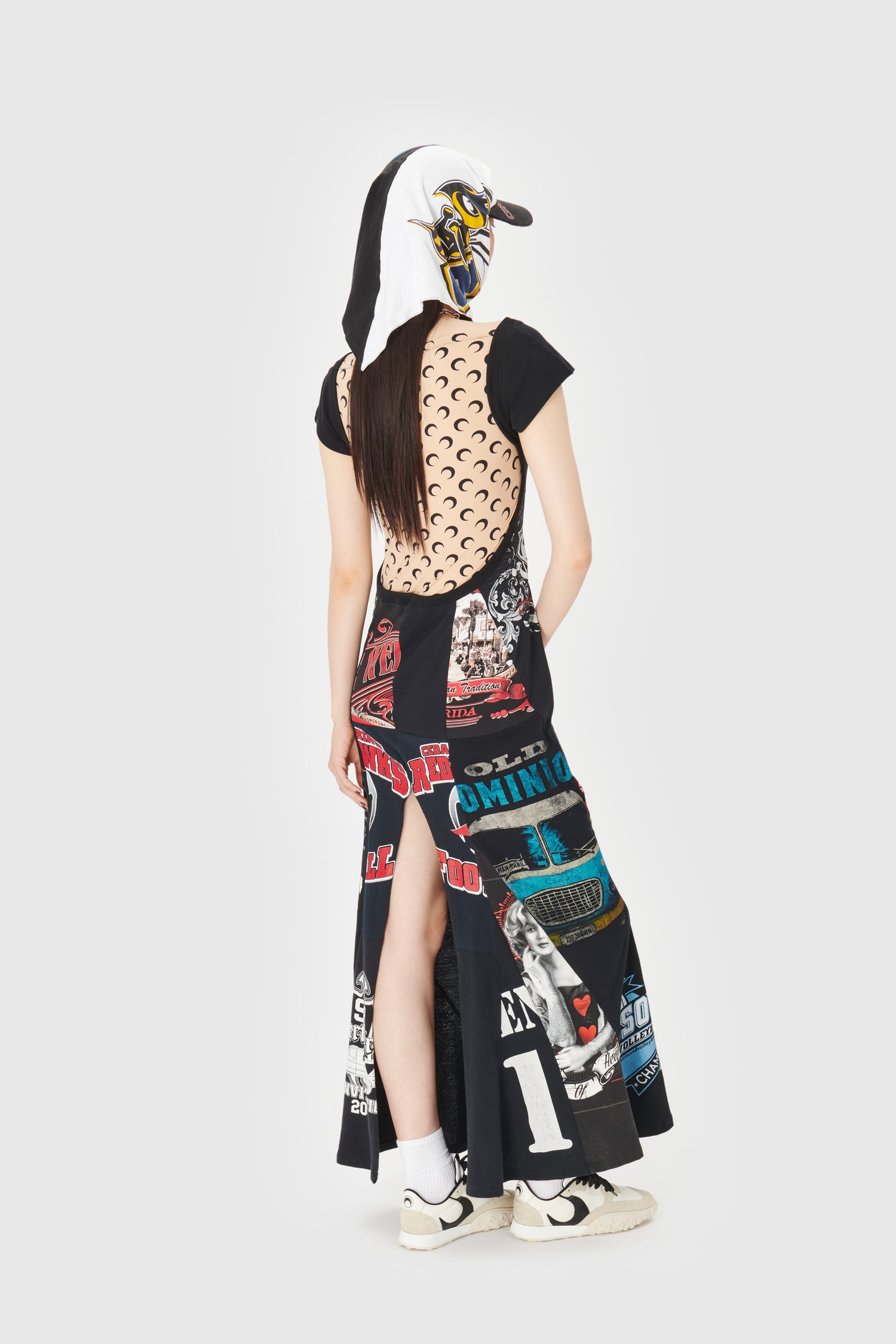 Regenerated Graphic T-Shirt Maxi Dress