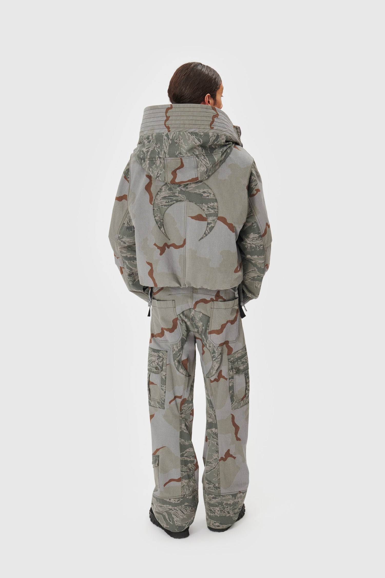 Regenerated Camo Hooded Jacket