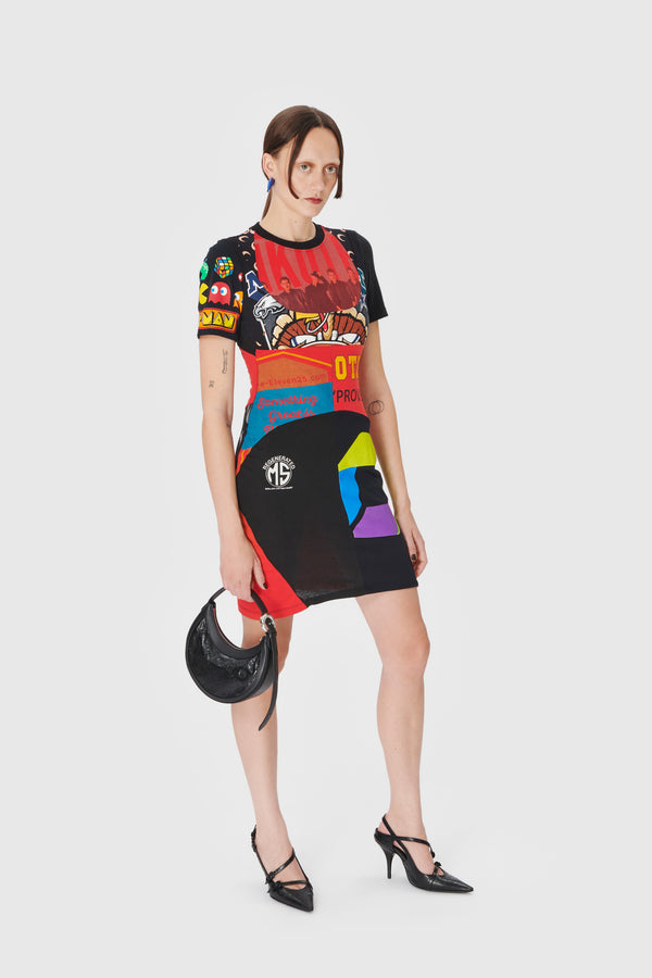 Regenerated Graphic T-Shirt Mini Dress