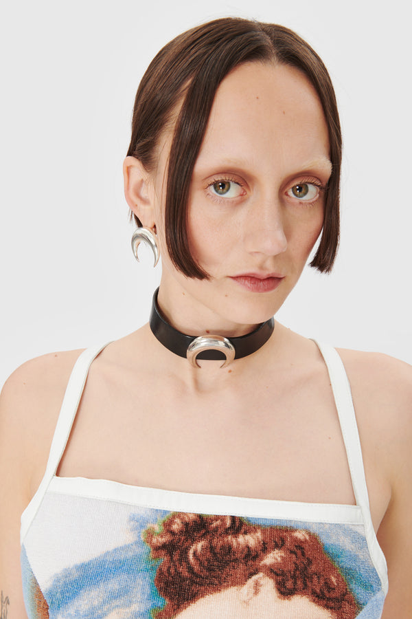 Regenerated Tin Moon Choker