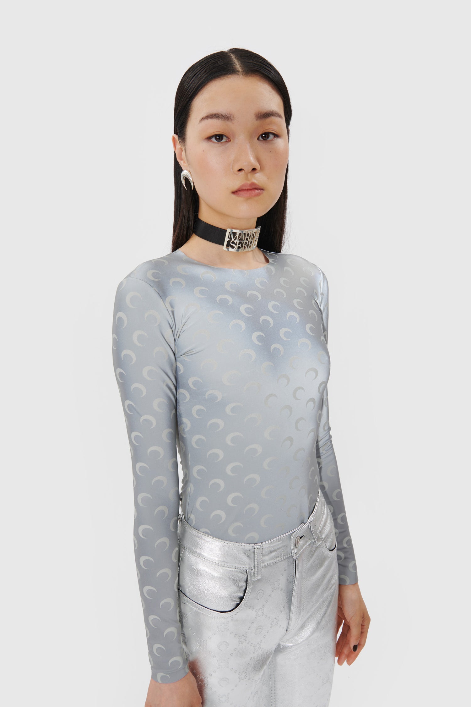 All Over Moon Reflective Long Sleeves Second Skin