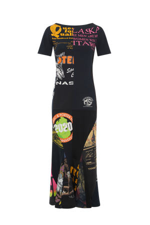 Regenerated Graphic T-Shirt Maxi Dress - S / ALASKA