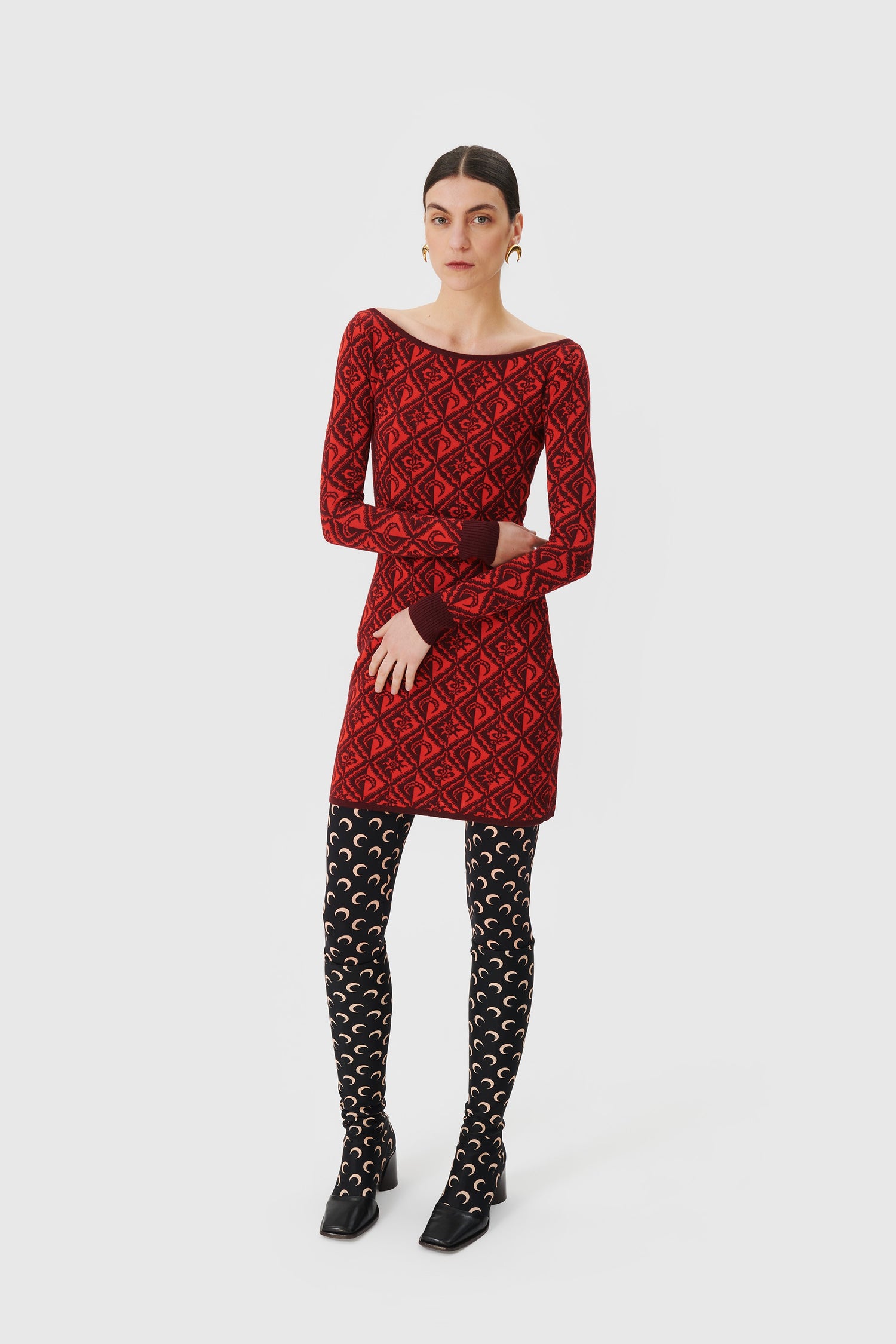 Louis Vuitton Knitted Monogram Jacquard Mini Dress