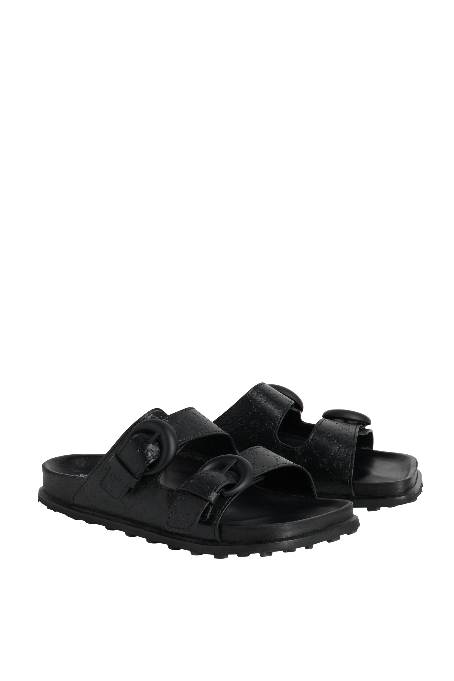 Embossed Leather MS Ground Sandal