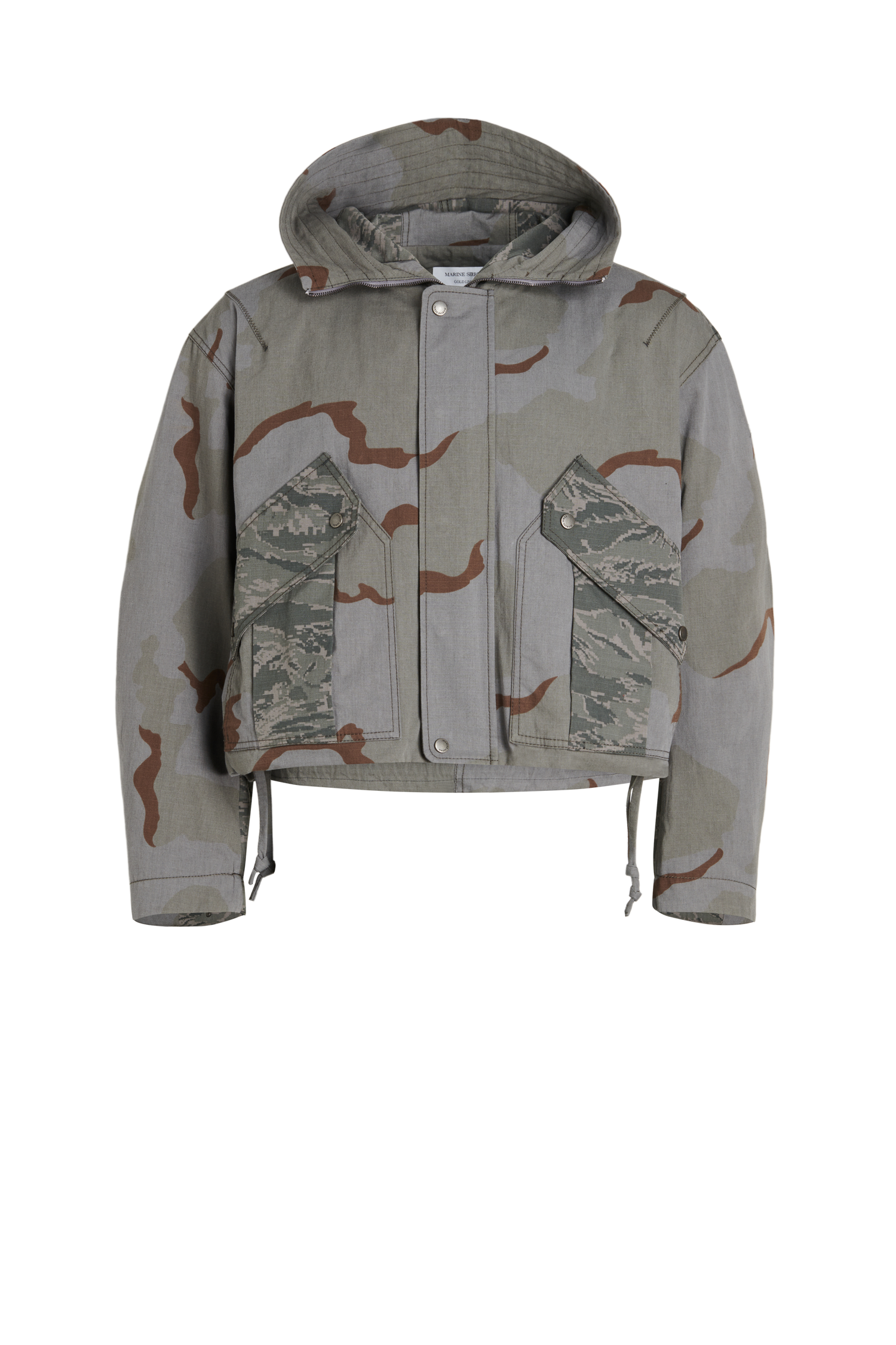 Regenerated Camo Hooded Jacket