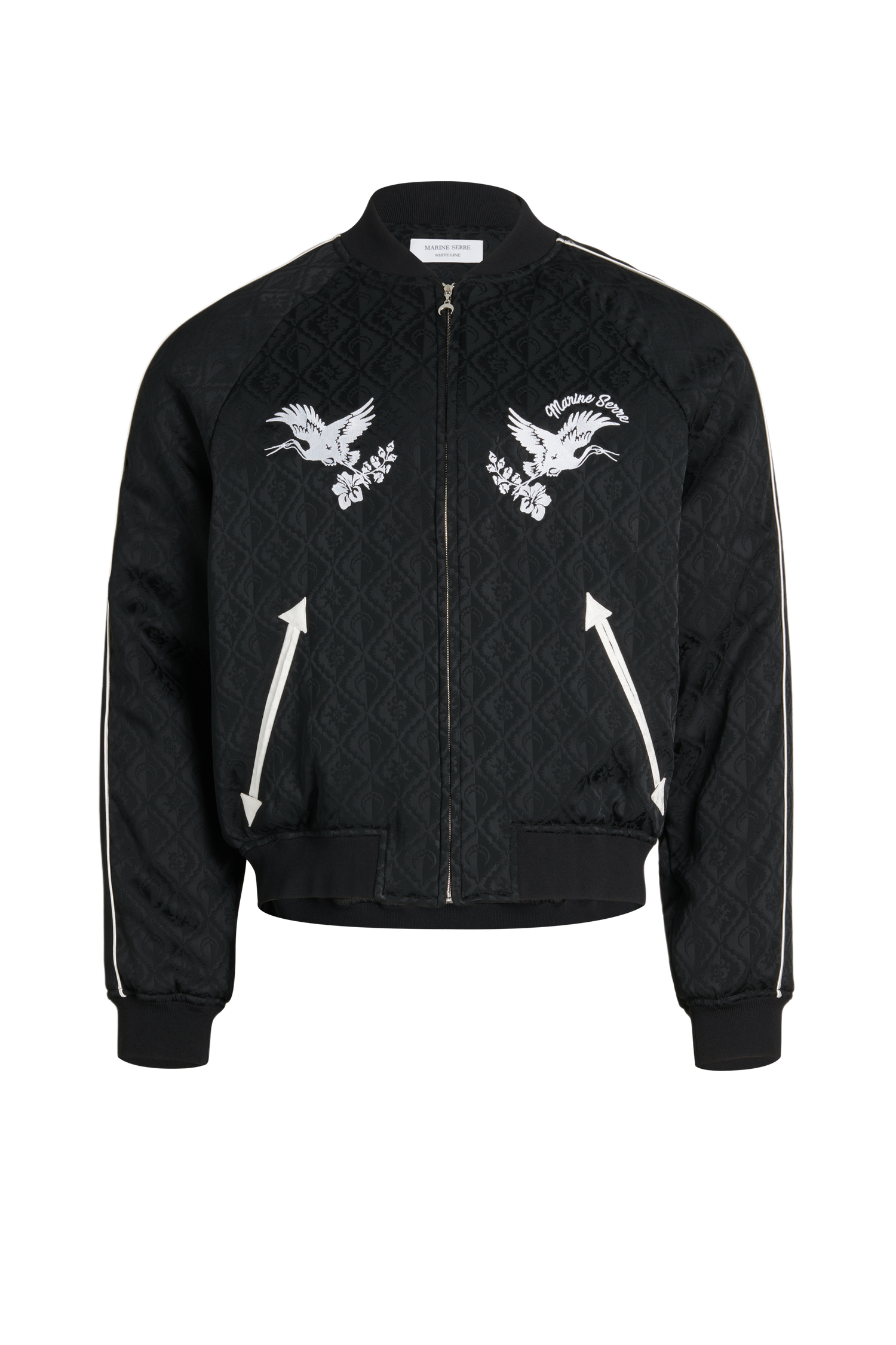 Jacquard Viscose Bomber Jacket