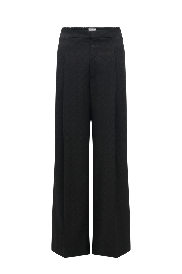 Moon Diamant Jacquard Wide Leg Pants