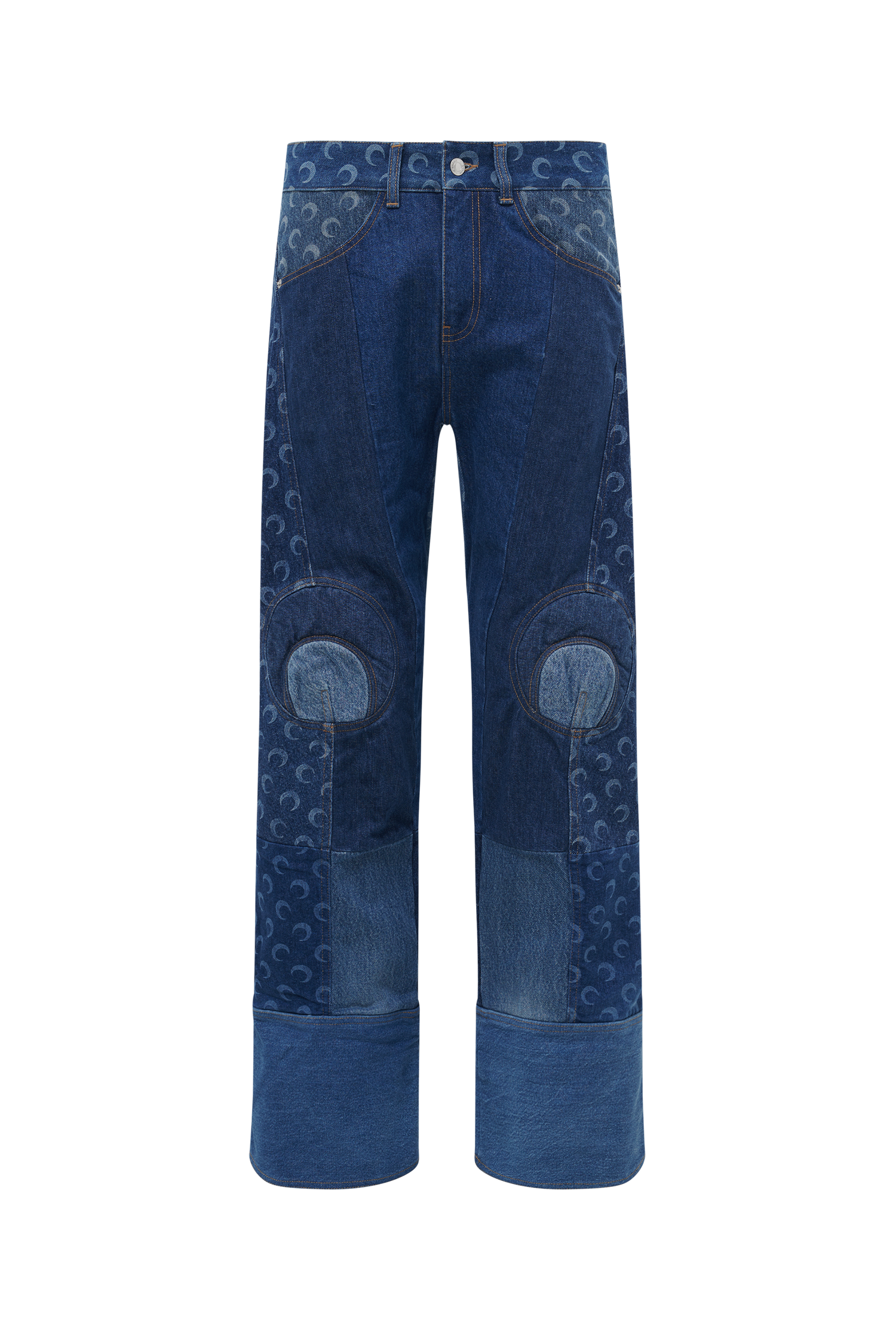 Regenerated Denim Straight Leg Pants