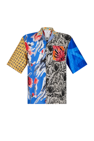 Regenerated Silk Scarves Bowling Shirt - XS / 1