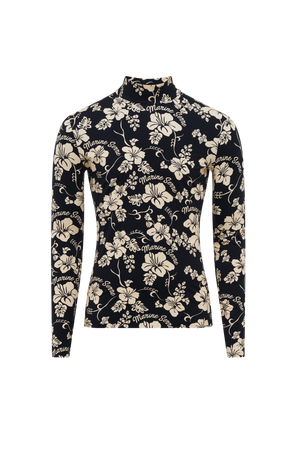 Regenerated Print Jersey Long Sleeves Second Skin Top