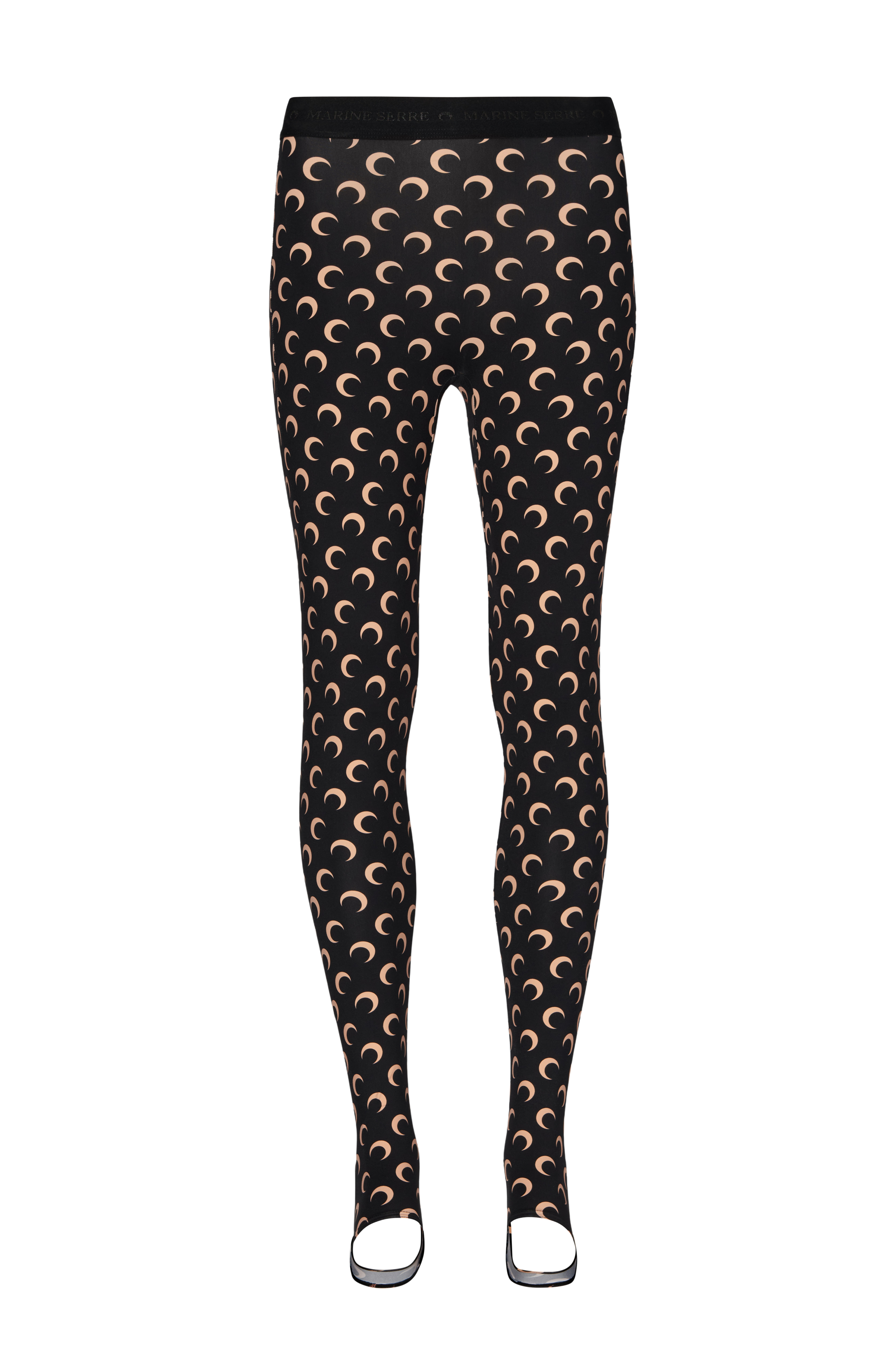 Fuseaux Moon stirrup leggings in black - Marine Serre