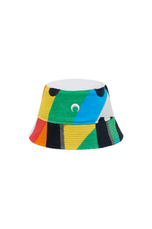 Regenerated Jacquard Towels Bucket Hat - S / GREENANDYELLOW