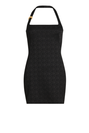 Moon Diamant Jacquard Strap Dress