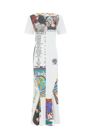 Regenerated Graphic T-Shirt Maxi Dress