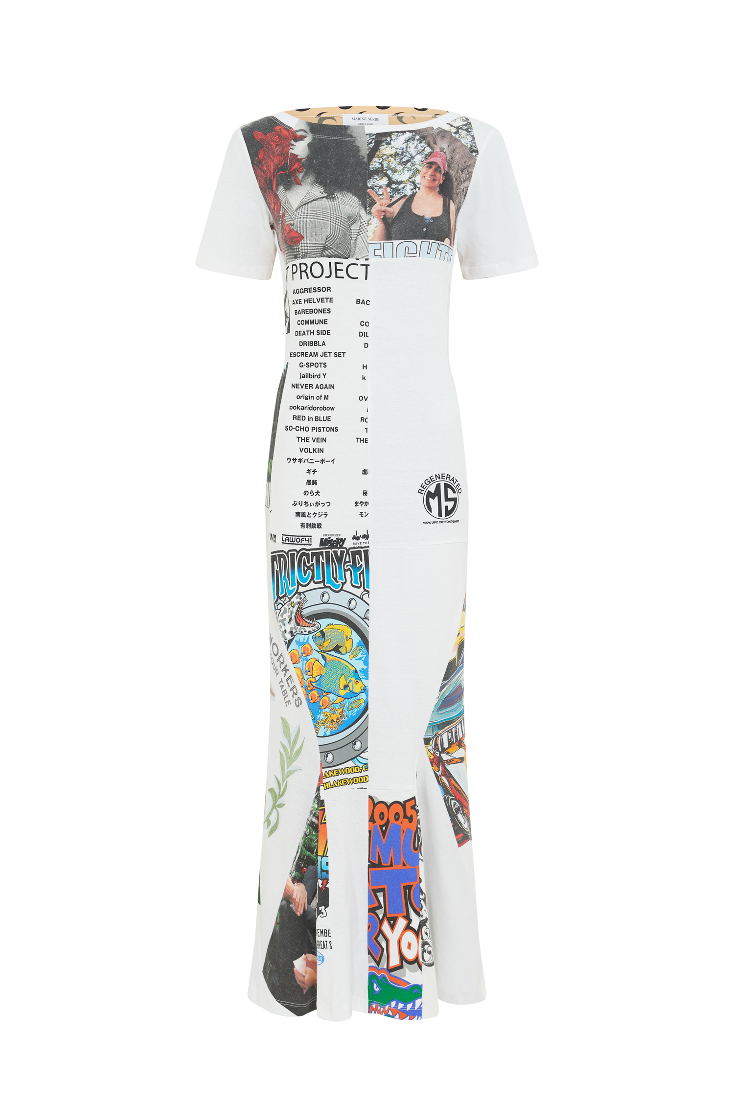 Regenerated Graphic T-Shirt Maxi Dress