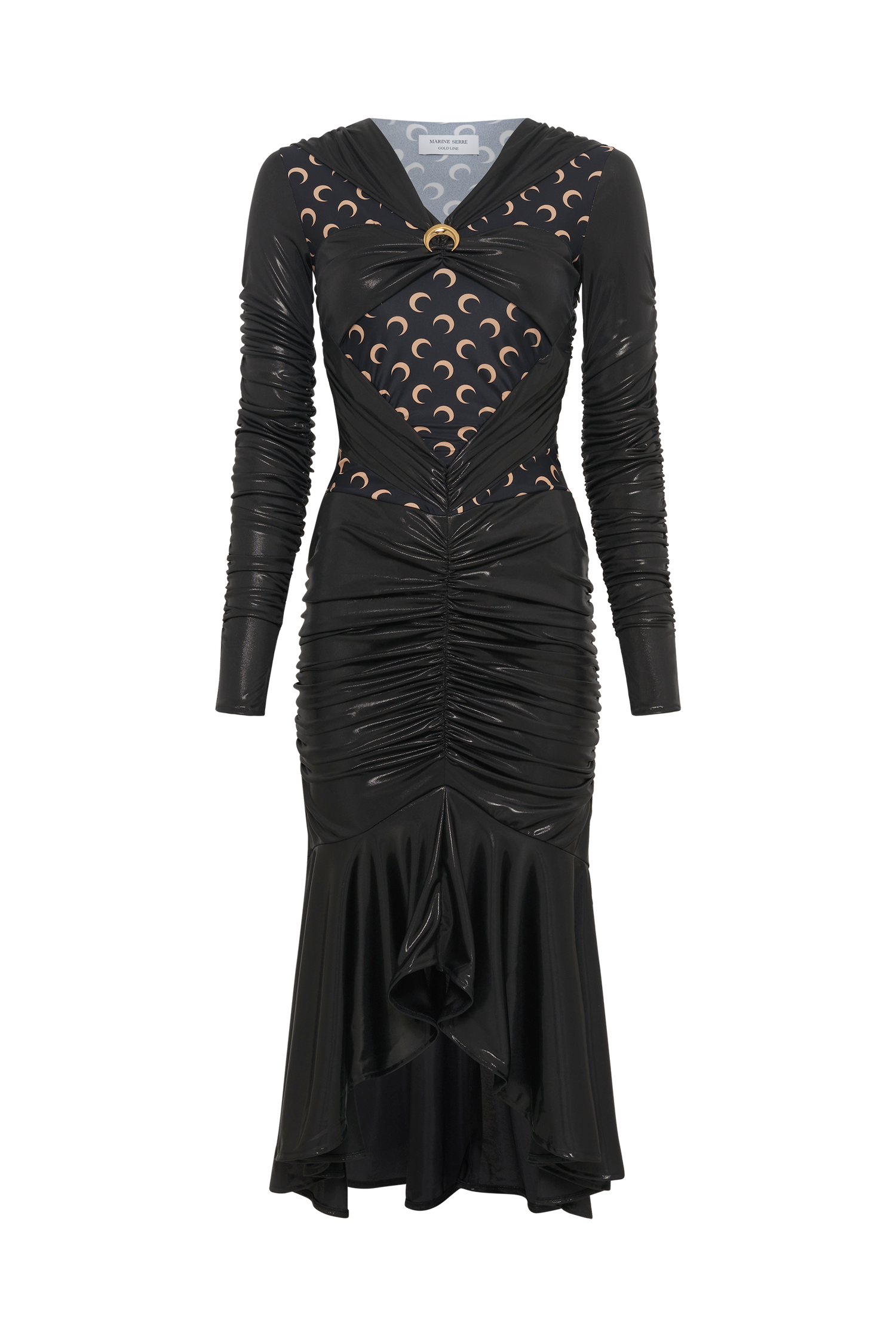 Regenerated Jersey Draped Dress