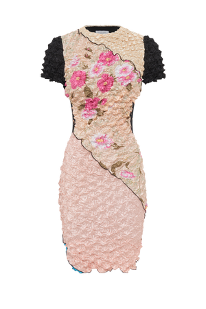 Regenerated Pop-Corn Mini Dress