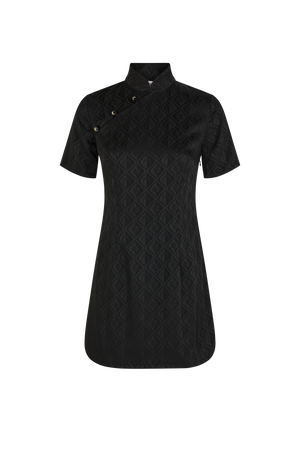 Jacquard Viscose Mini Dress