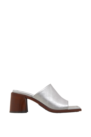 Laminated Leather MS Mules