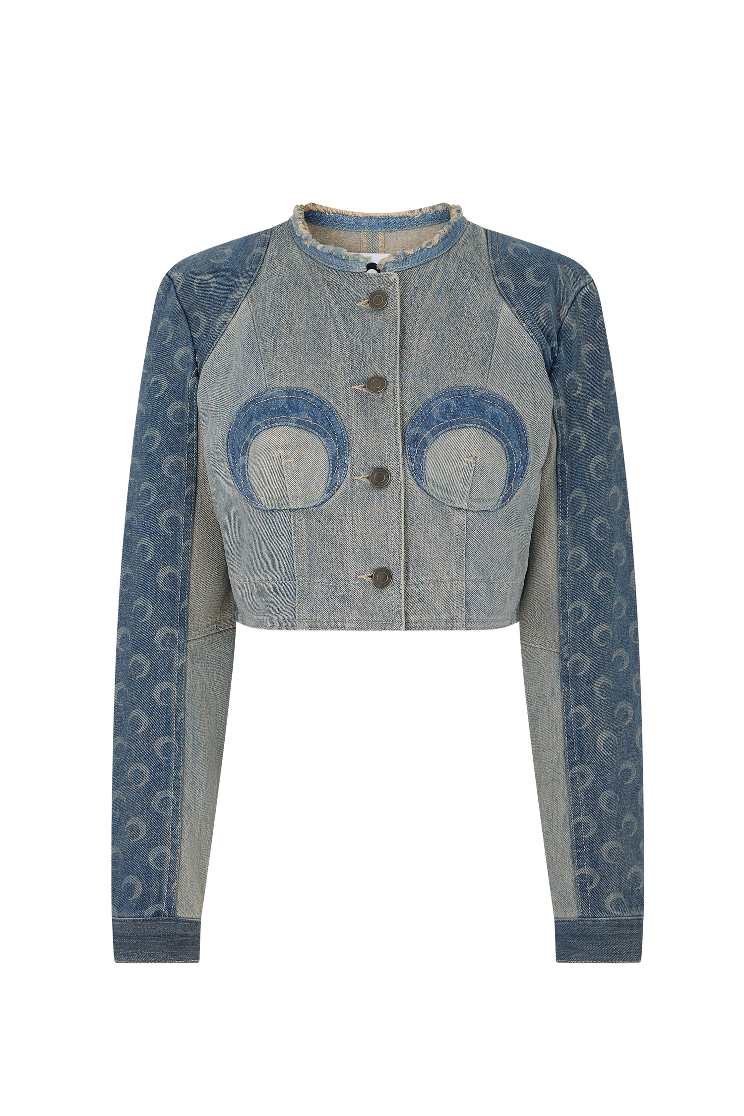 Regenerated Denim Cropped Jacket