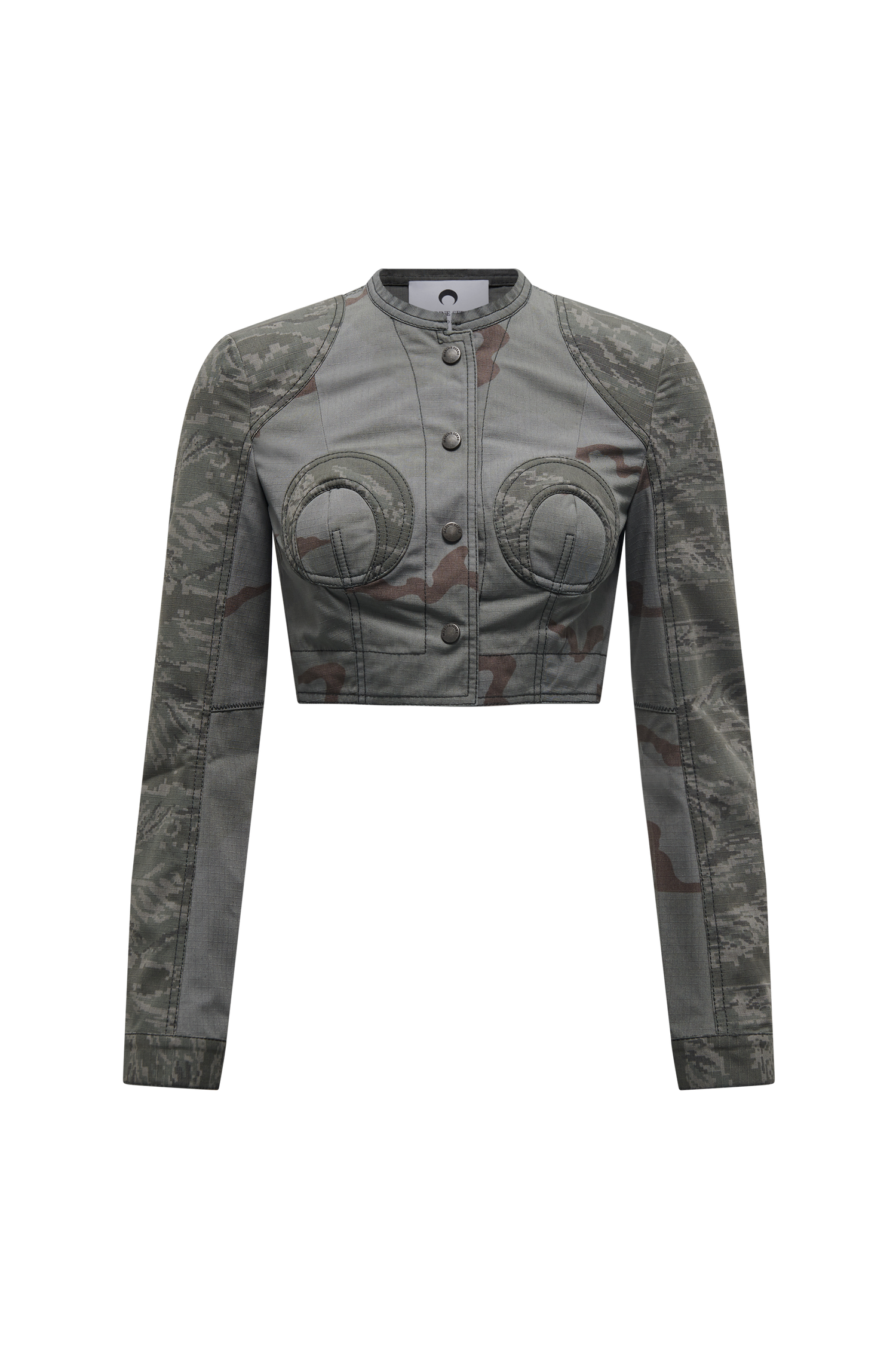 Regenerated Camo Cropped Jacket