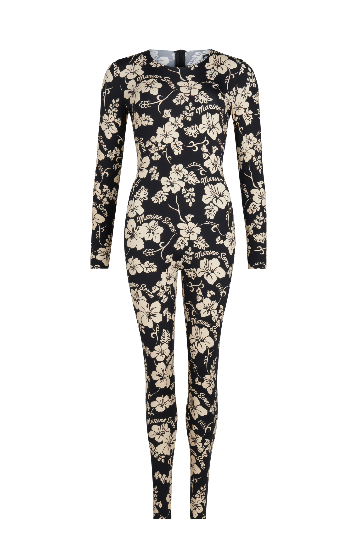 Regenerated Hawaiian Jersey Catsuit • Marine Serre