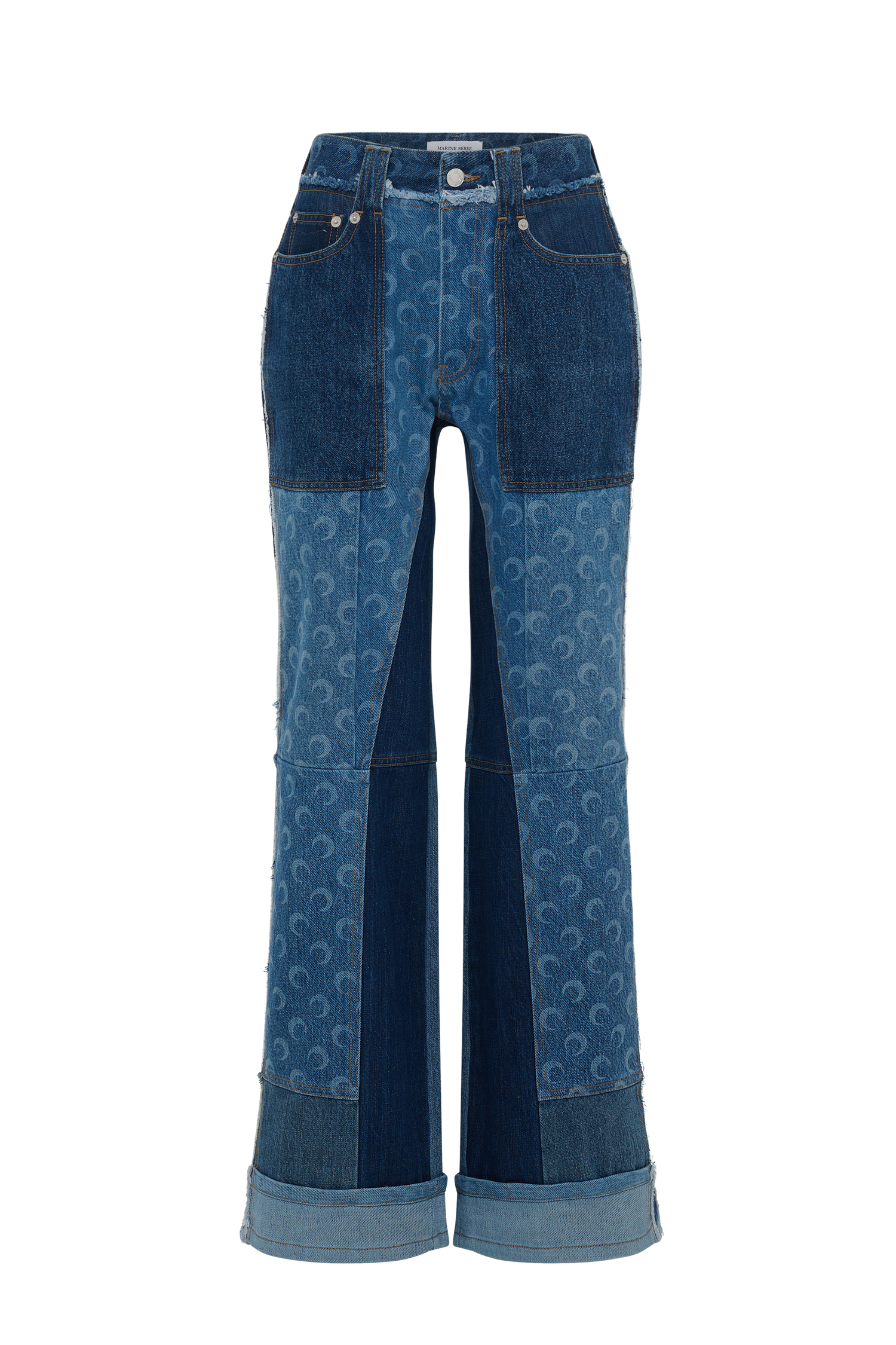 Regenerated Denim Straight Leg Pants