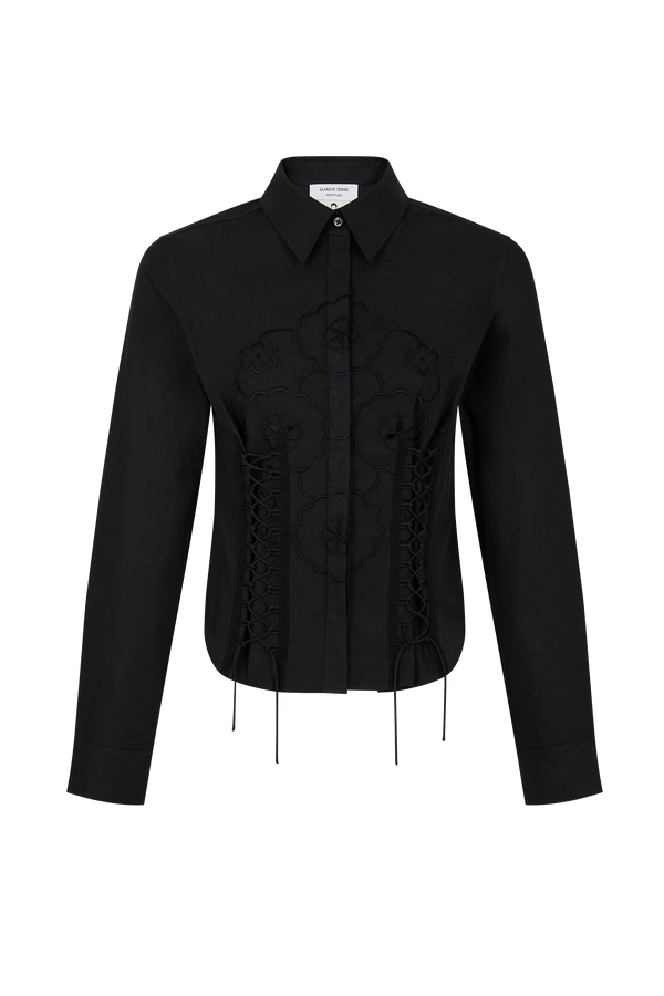 Regenerated Household Linen Corset Shirt