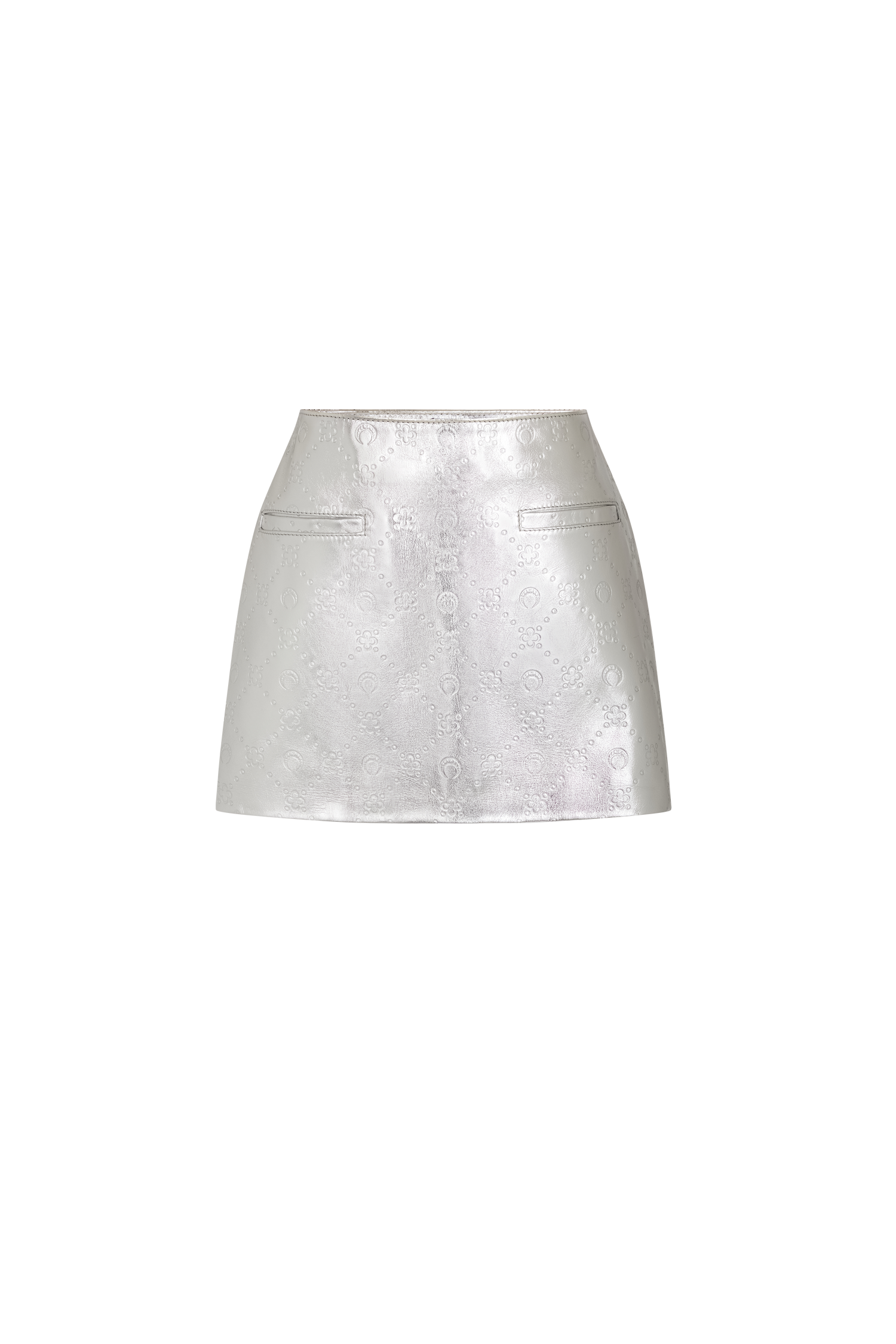 Laminated Leather Mini Skirt • Marine Serre