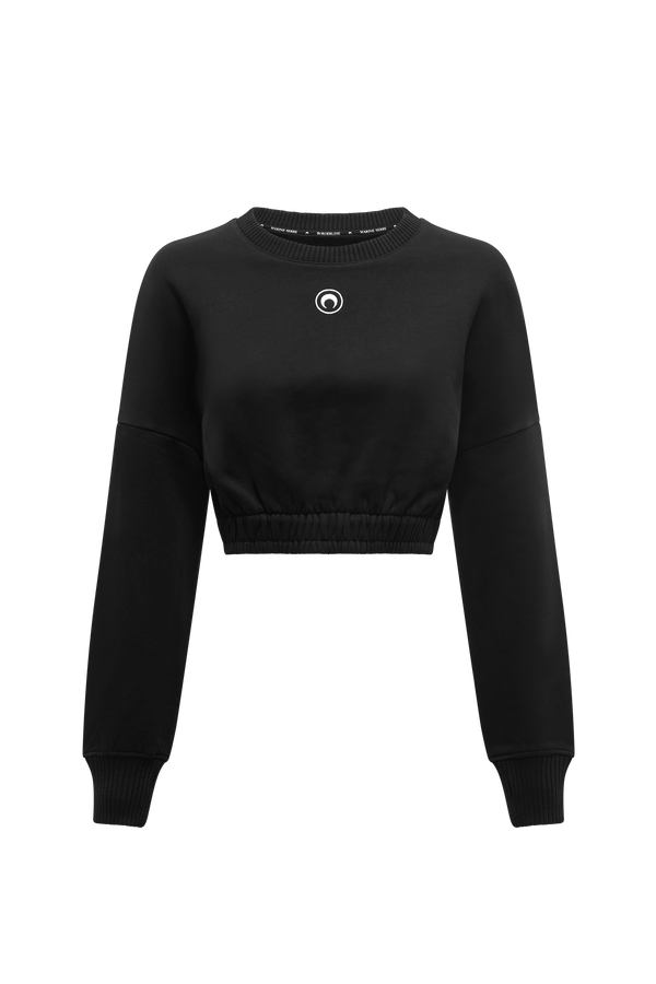 Organic Cotton Fleece Cropped Sweater