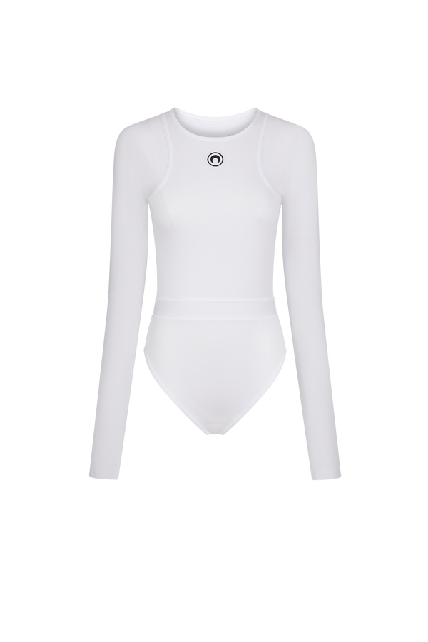 Organic Cotton Rib Bodysuit • Marine Serre