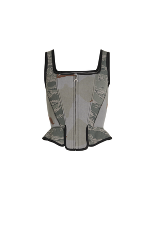 Regenerated Camo Corset