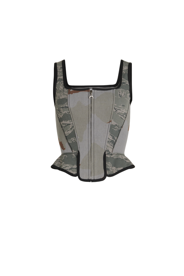 Regenerated Camo Corset