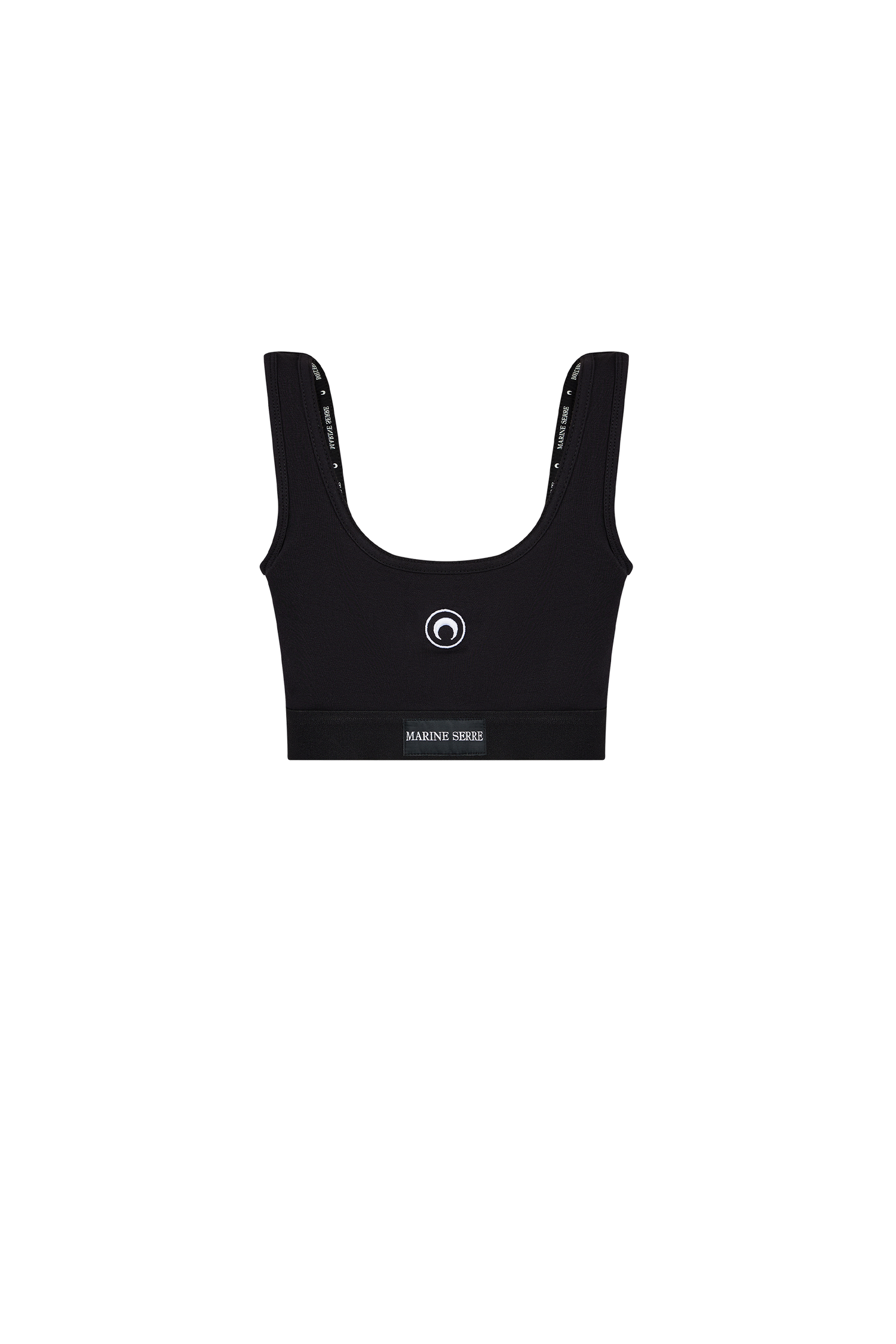 Moon Logo Stretched Jersey Sport Bra