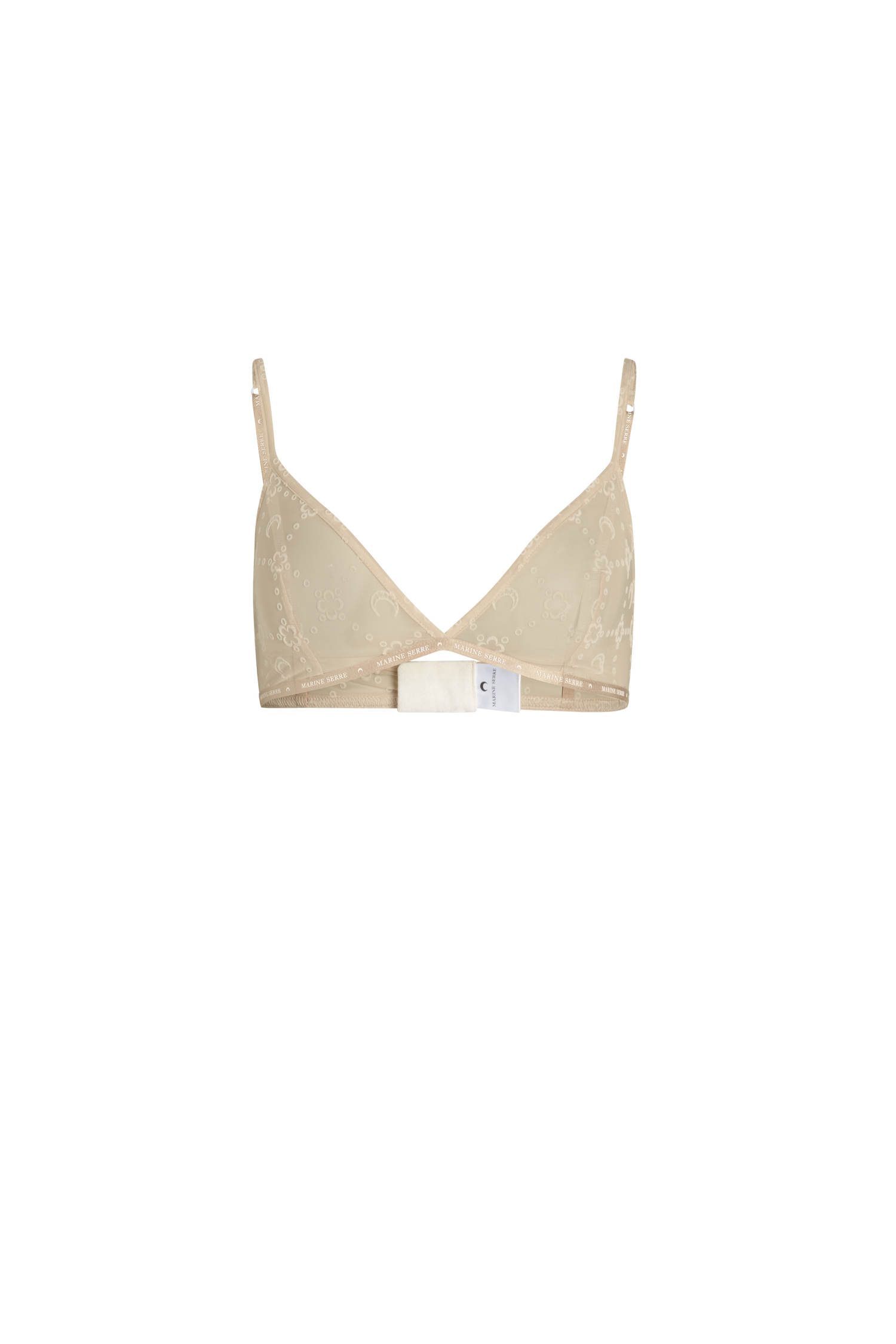 Regenerated Mesh Flock Bralette