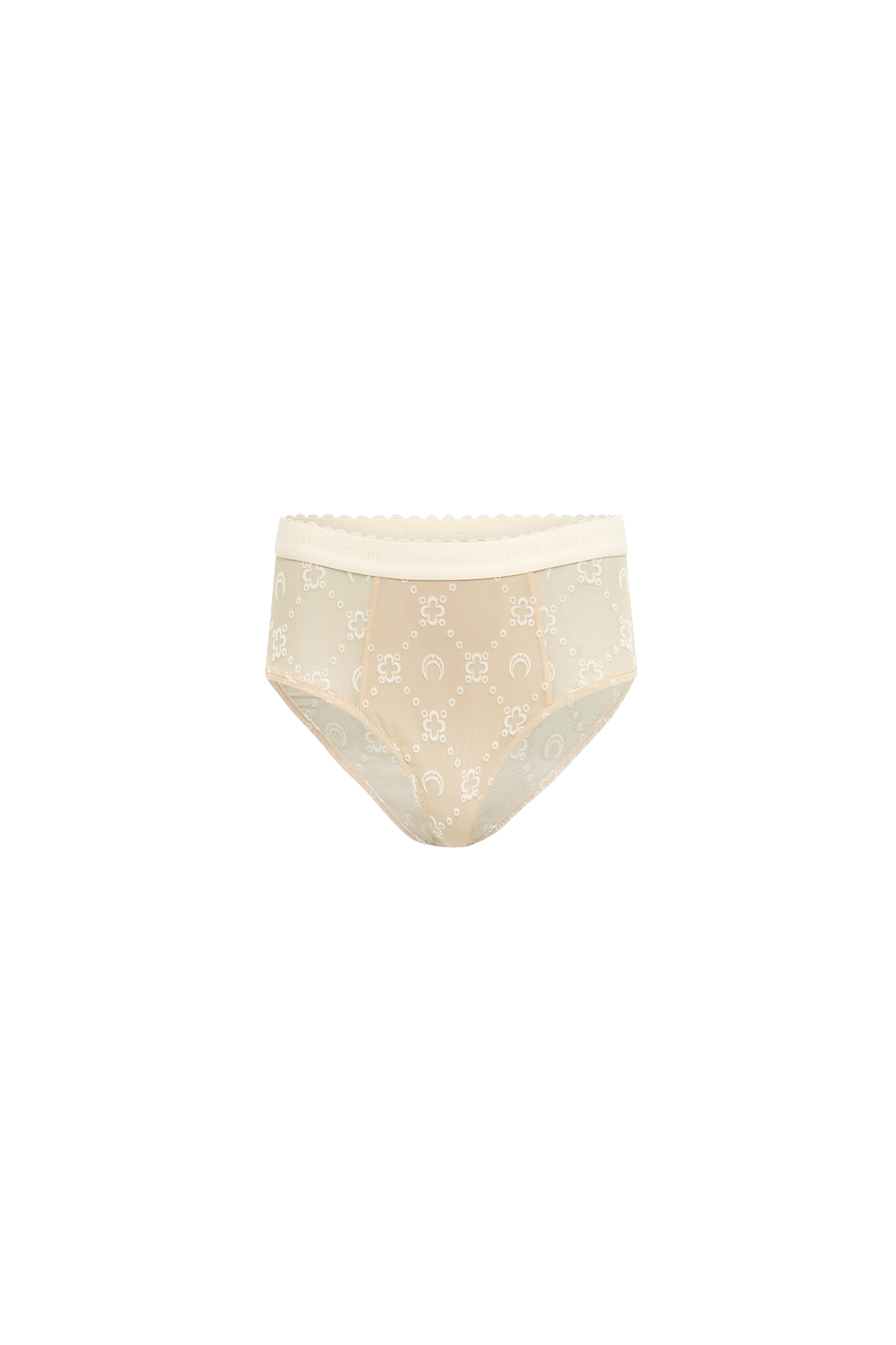 Moonogram Mesh Flock Brief